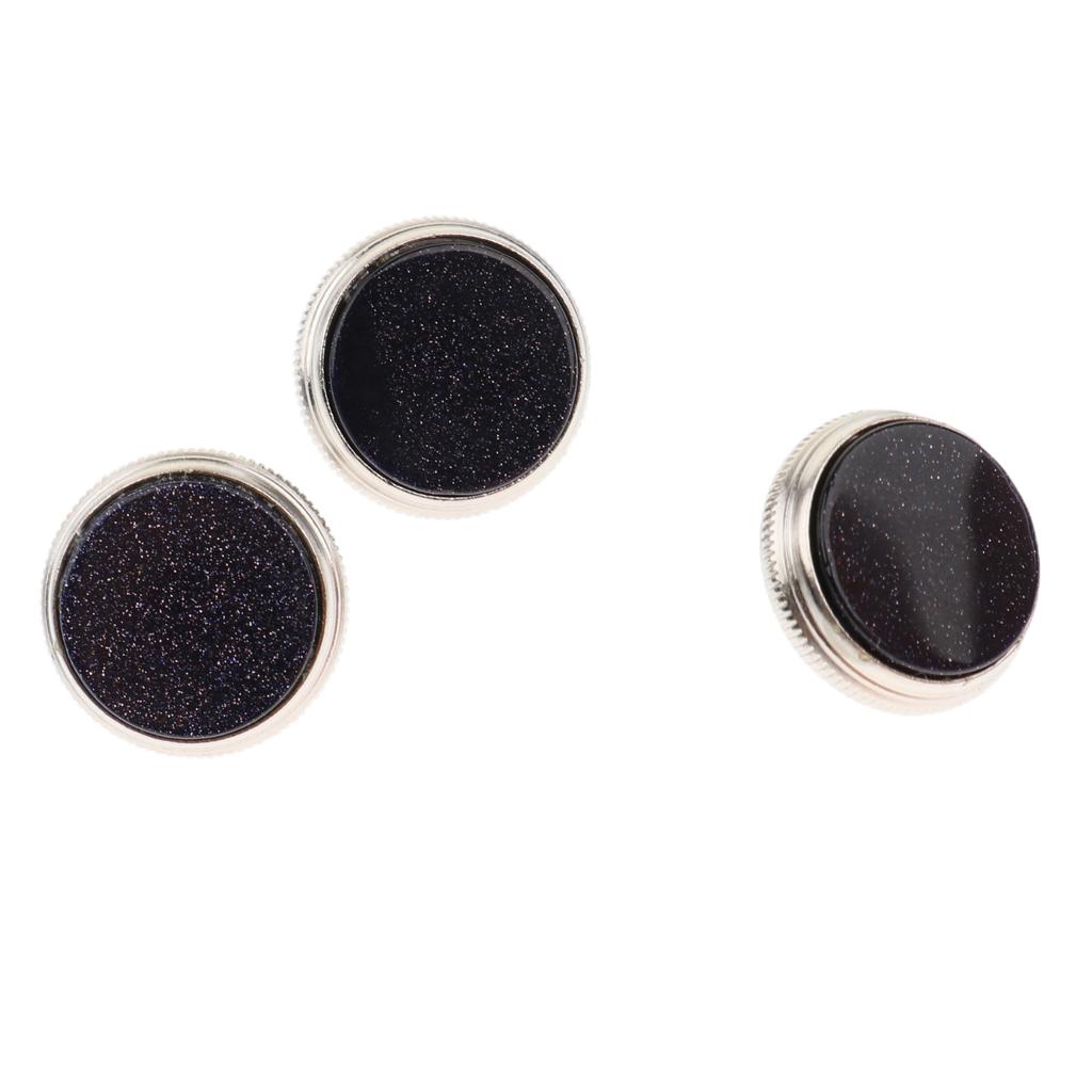 Set Of 3 Trumpet Repair Keys Valve Cap Screw Musical Instrument Parts