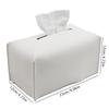 Square PU Leather Tissue Box Large Small Size In Stock Modern Napkin Holder Stylish Paper Dispenser for Living Room Coffee Table