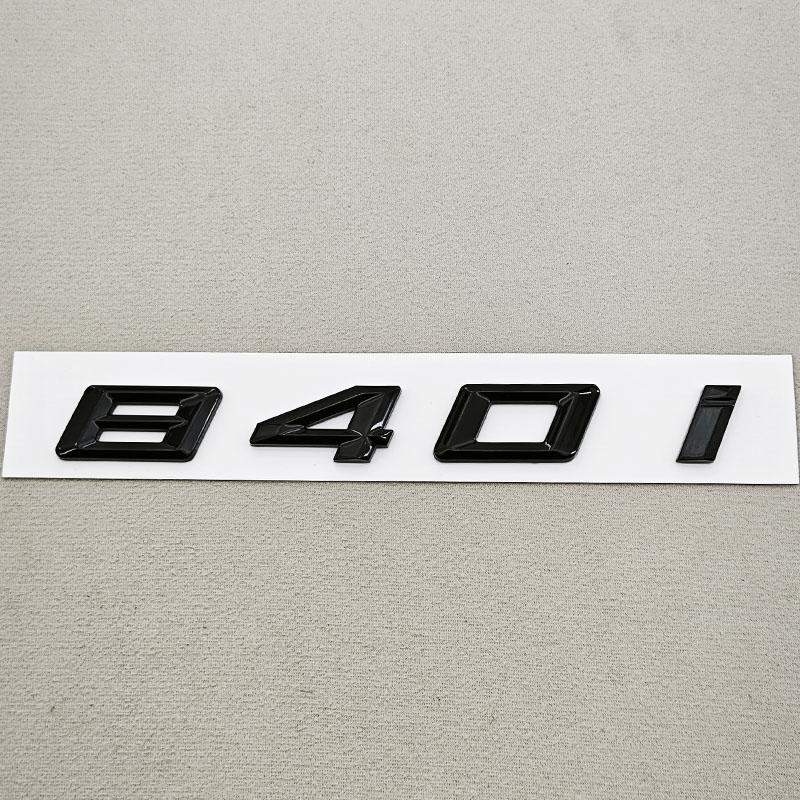 NEW 3D ABS Car Letters Logo 840i 850i Sticekr Rear Trunk Badge Emblem Decals For BMW 8 Series 840i 850i G14 G15 G16 Tail Marking