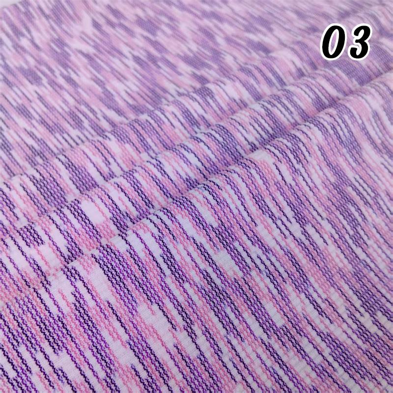 50*150cm High-elastic Striped Knitted Jacquard Fabric DIY Sewing Dress Pants Sweaters Cushion Tie-dyed Designer Fabric