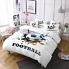 Simple Sport Ball Black White Bedding King Size Soccer Comforter Cover Set 3D Boys Bedroom Decor Football Duvet Cover Sets