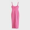 2024 Women's Spring Festival Sleeveless Fitted Mid-Length Dress - BB4-375 (White/Black)