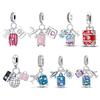 Charmscopper Airplane Luggage Passport Travel Three-Piece Set Charm Beads Fit 3Mm Original Bracelet Womens Diy Jewelry Gift