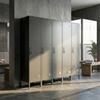 Metal Locker With Lockable Door And Clothes Rail Single Steel Locker For Home Or Office Black
