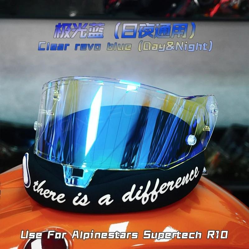 Motorradhelm Anti-UV PC Visierlinse für Alpinestars Supertech R10 Helm Visierlinse