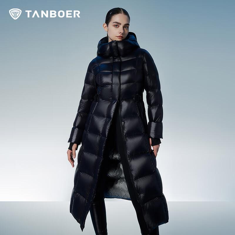 

Жіночий довгий пуховик-пуховик Tanboer з капюшоном та приталеною талією 550890D XL (175)