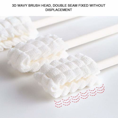 30 Pieces Baby Tongue Cleaner, Baby Oral Cleaner, Oral Cleaning Sticks, Dental Care for 0-3 Year Old Babies