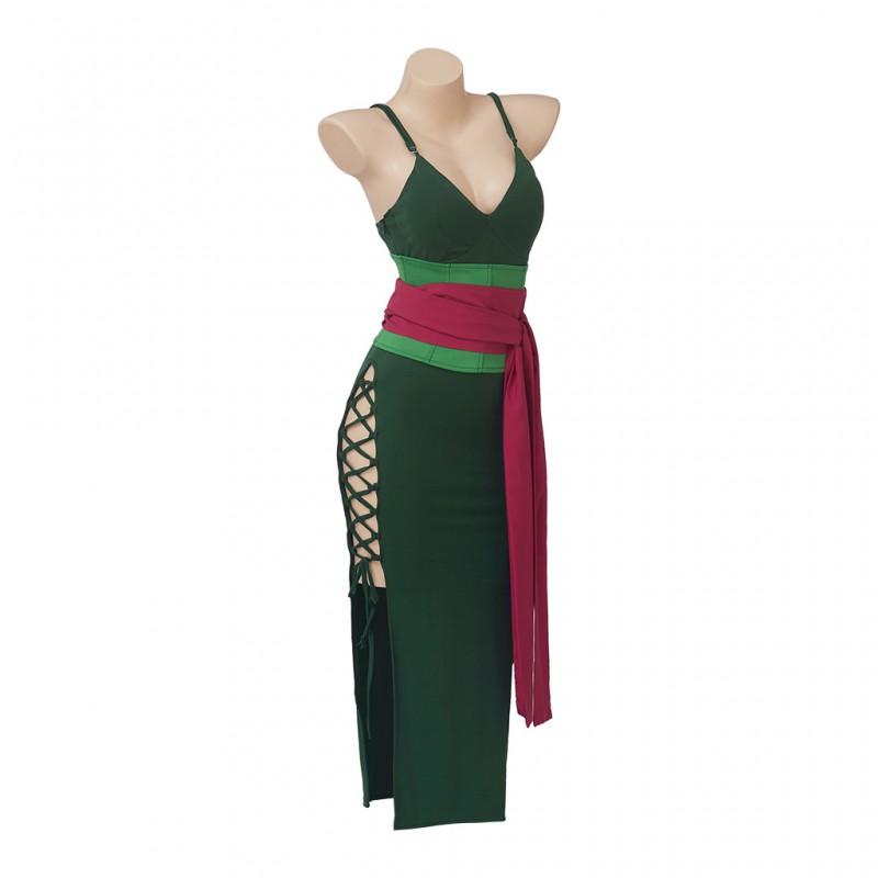 One Piece Zoro Cosplay Costume Genderbend Wano Country 2 Years Later Anime Roleplay Outfit