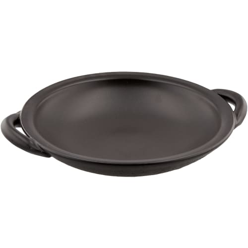 

Saji Pottery Banko Ware Open Fire Handled Ceramic Plate Small Black Drops 33-101