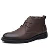Herren Freizeitschuhe Schwarz Leder Herren Spitzschuhe Business Schuhe Klassische Slipper Oxford Schuhe für Herren Gentleman Schuhe High Top Stiefel