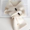 1Pc Knit Multi-functional Neck Brace Winter Button Korean Version Yarn False Collar Scarf