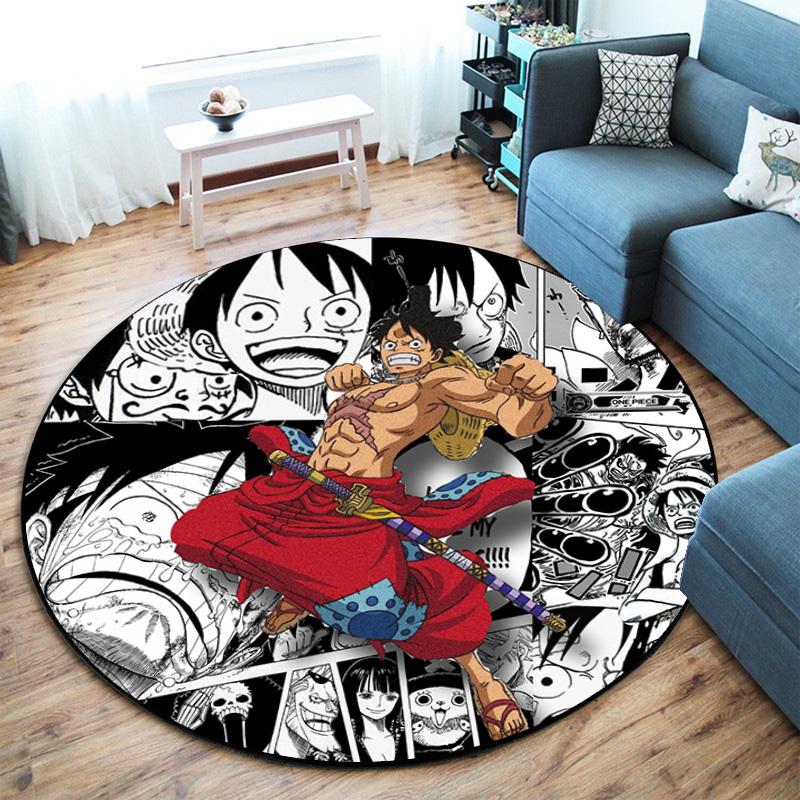 Scimmia D Carina. Tappeto Luffy dal manga giapponese ONE PIECE è morbido, per la casa, la camera da letto, decorazione zerbino, e tappeto antiscivolo E9