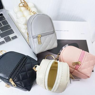 Mini Pu Change Bag Mini Cute Little Backpack Key Bag Data Cable Lipstick Storage Bag