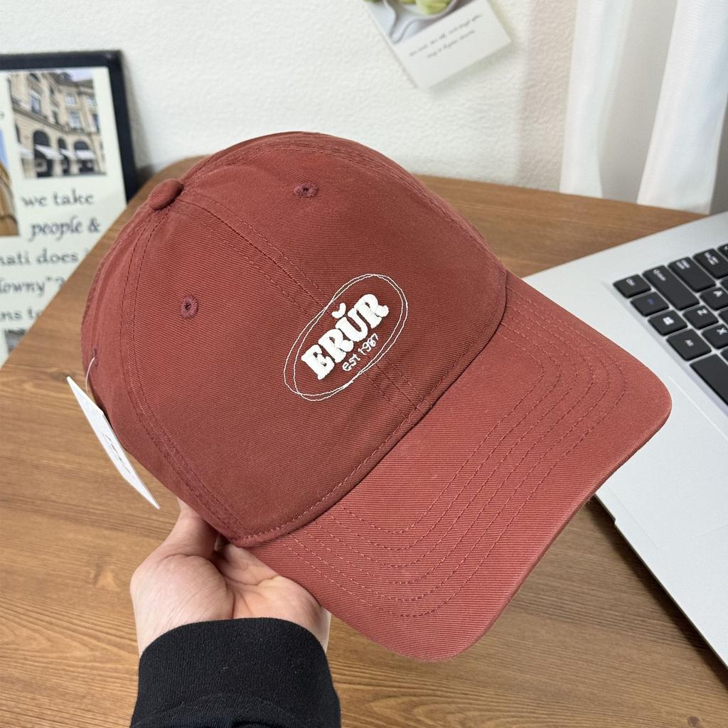 Fashion Hat new embroidery ERUR spring and summer baseball hat new big head circumference soft top versatile casual face small cap tide