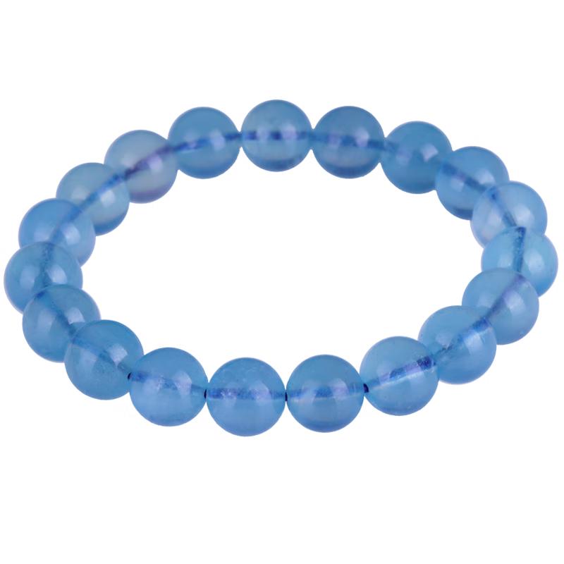 Stone Jade Aquamarine Crystal Bracelet Gift Box with Appraisal Certificate