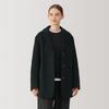 MUJI Recycled Wool Blend Jacket Size S Women's Coat, Black, (BD0ZFA4A)