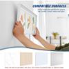 Quacc 20 PCS Self-Adhesive Picture Hooks Transparent Waterproof Hangers No Drill Wall Mount Screw Sticky Hooks for Hanging Picture Frames Wall