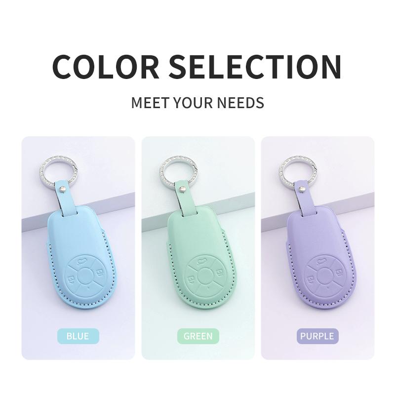 Car Key Case Cover Shell Bag For The Gwm Haval H6 M6 For Ora Good Cat White Cat Gt Iq Ri Funky Pu Keyless Auto Accessories