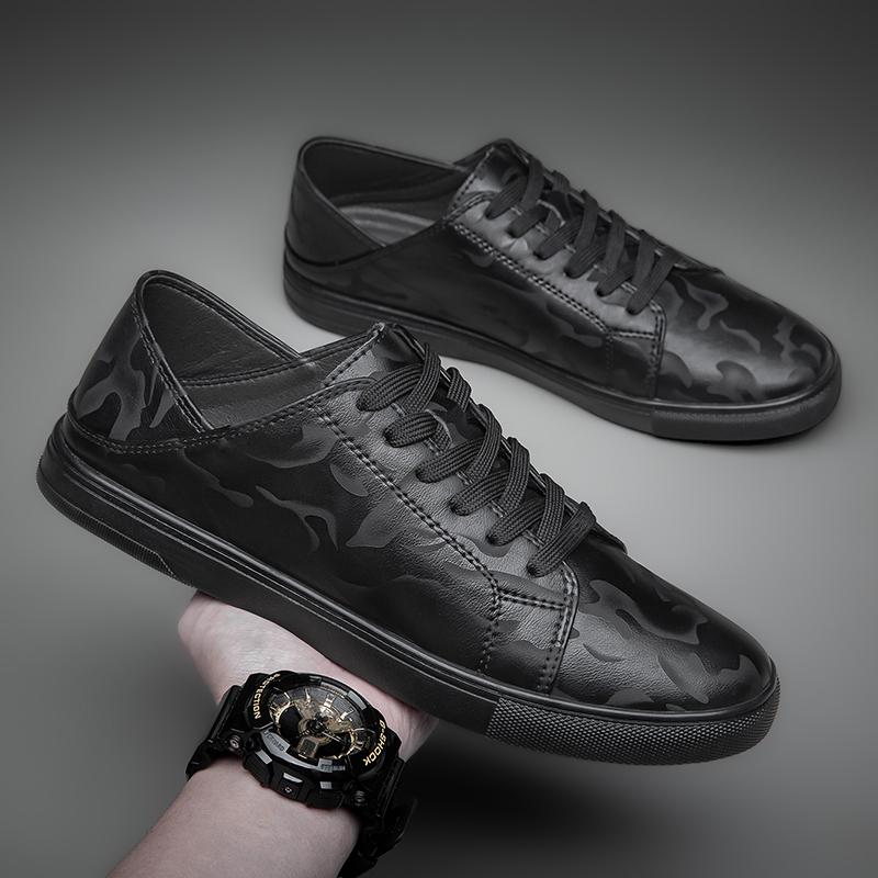 

Высококачественная обувь для скейтбординга для мужчин, фирменная натуральная кожа, удобная повседневная мужская обувь, модные белые и черные кроссовки на шнуровке 43