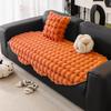 Special-Shaped Irregular Sofa Cushion Autumn And Winter Thickened Plush Straight-Breasted Leather Sofa Seat Cushion  New High-End Cover Cloth