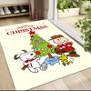 Peanuts Christmas Celebration Carpet Rug Soft Washable Anti Slip Home Living Room Sofa Mats Personalized Christmas Rug