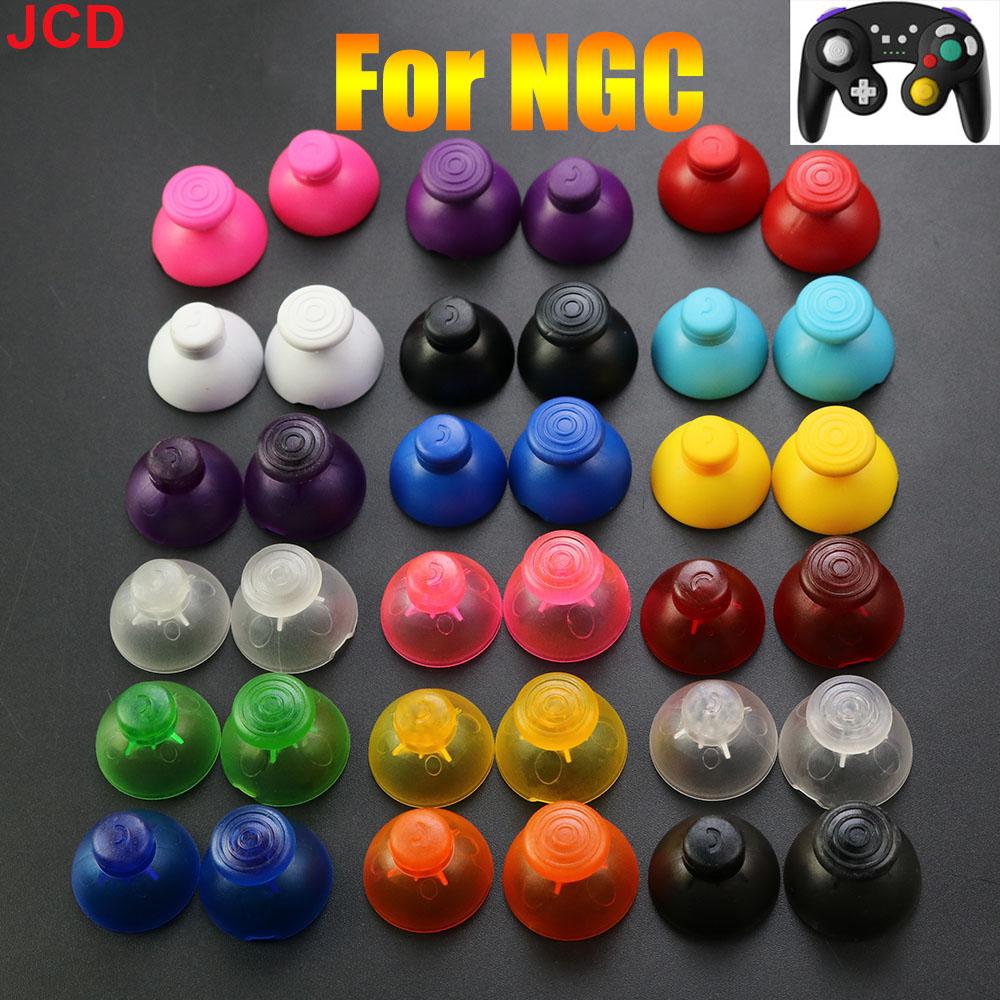 JCD 1 Pair Left And Right 3D Analog Joystick Thumb Stick Silicone Cap For GameCube For NGC GC Controller Repair Part Replacement