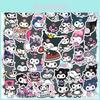 50pcs Kuromi Reusable Waterproof Stickers For Skateboard/bike/fridge Decor