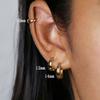Stainless Steel 1 Pair Minimalist Huggie Hoop Earrings For Women Gold Color Tiny Round Circle 6/10/12mm Punk Unisex Rock Earring