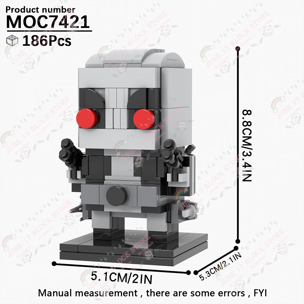 MOOXI Superhero Brickheadzed MOC Brick Movie Figure Doctor Doom Witch Kingpins Scale Model Compatible Building Block Toy Children Gift Present