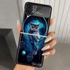 Retro Feather Dreamcatcher Hard PC Phone Case For Samsung Galaxy Z Flip 6 5 4 3 Black Cover ZFlip6 Flip5 Flip4 5G Foldable Print