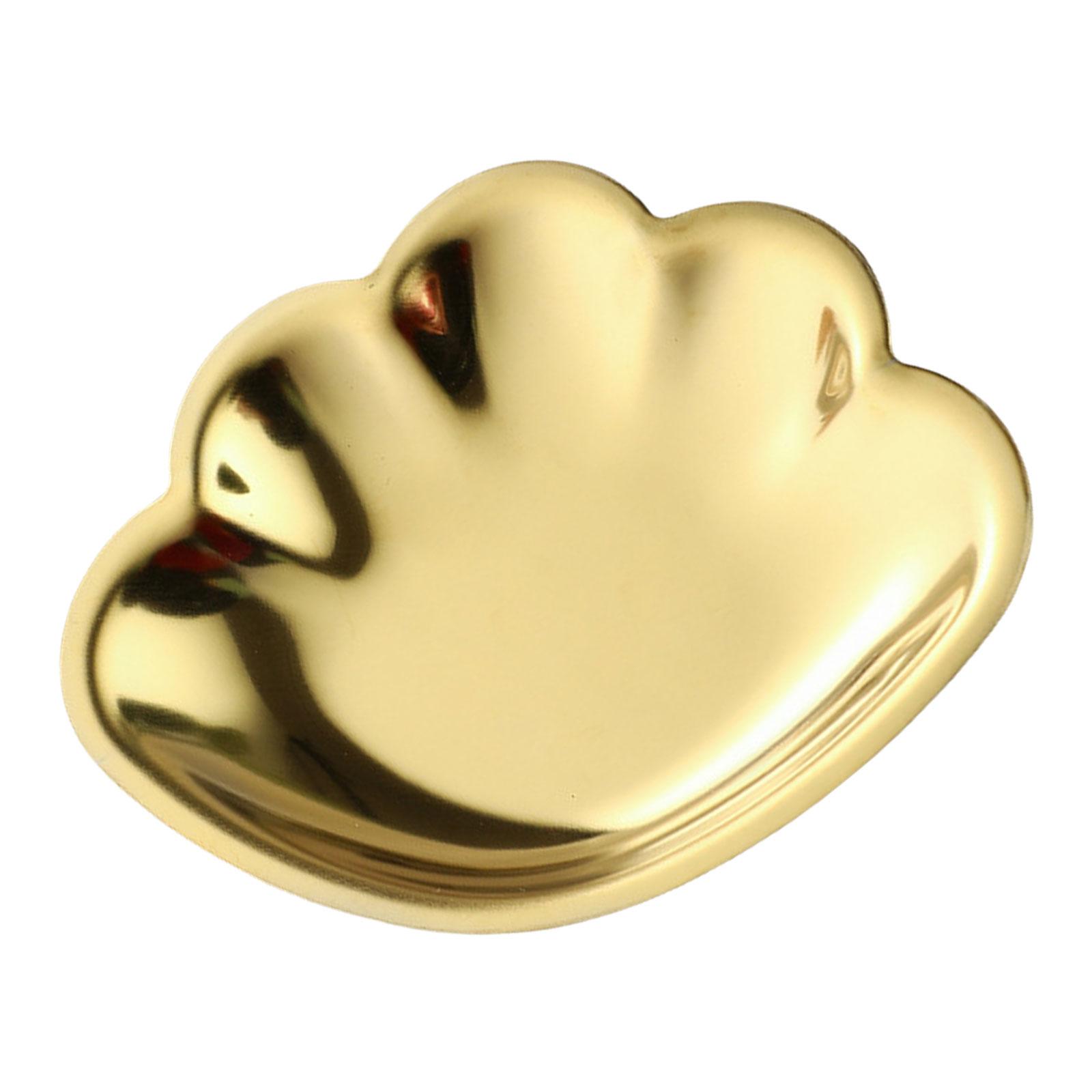 

Fashionable Stainless Steel Jewelry Sorting Tray Accessories Organizer Shell Shaped Accessory Holder for Home Use