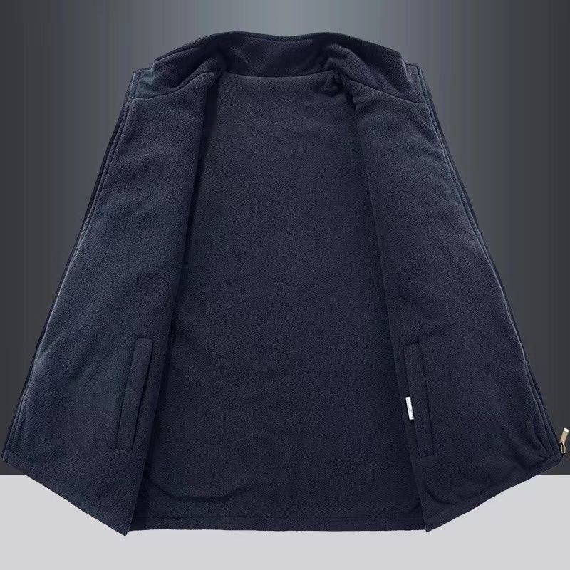 Men Outdoor High Quality Sports Leisure Windproof Breathable Sleeveless Thick Vest Fashionable and Breathable Warm Vest Comfort