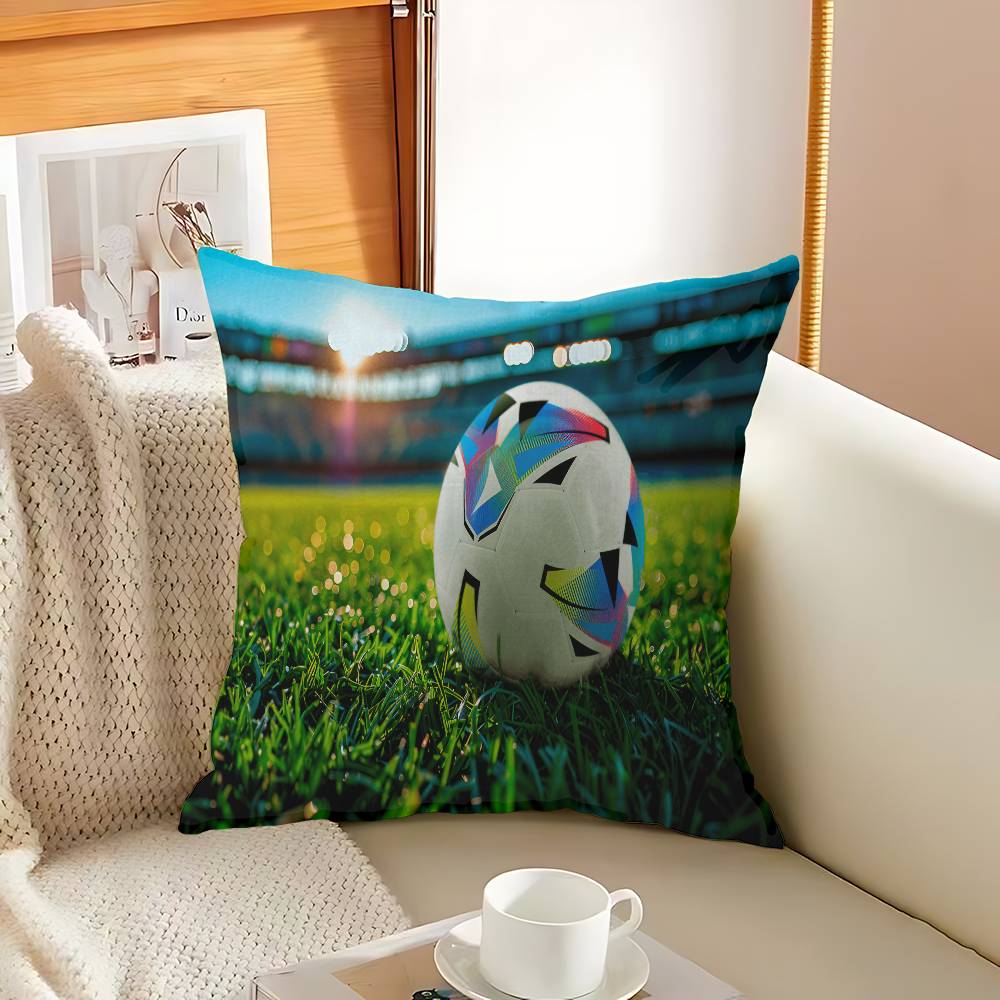 Cartoon Football Field Pillow Gift Home Office Decoration Pillow Bedroom Sofa Car Cushion CoverPillow Case