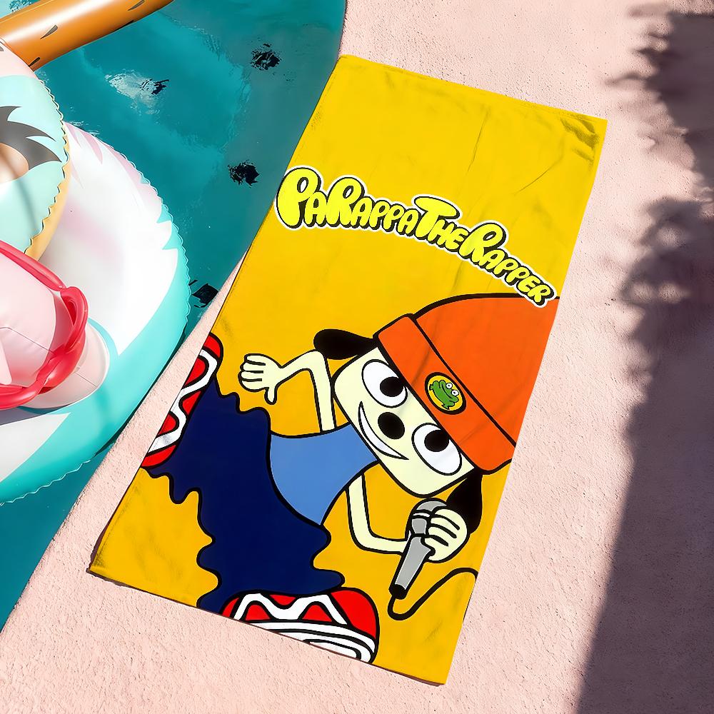 

Classic Game P-Parappa T-The R-Rapper Towel Quick Dry Soft Yoga Swimming Fitness Mountain Climbing Large Beach Towels W40*H60(CM)