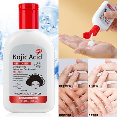 Portable Kojic Acid Hand Cream for Deep Moisturizing Hydration & Nourishment Travel-Friendly Skincare