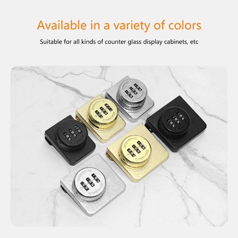 3Digit Combination Cabinet Lock Mechanical Password Lock for Drawer, Cabinet