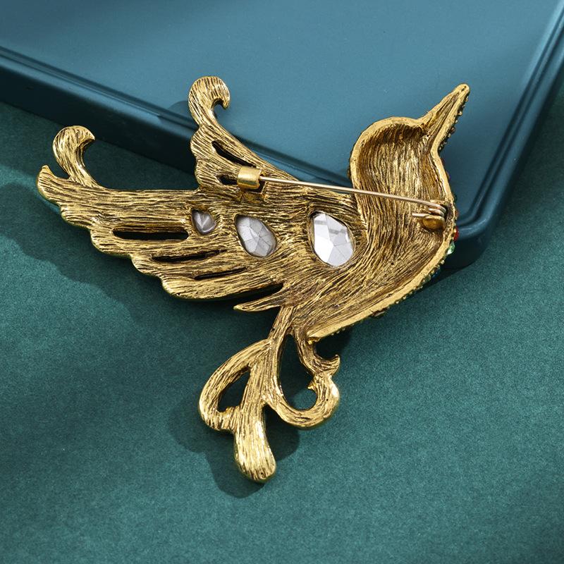 Weiman Cute Animal Multi Color Crystal Rhinestone Bird Zinc Alloy Children's Wedding Engagement Brooch Pins
