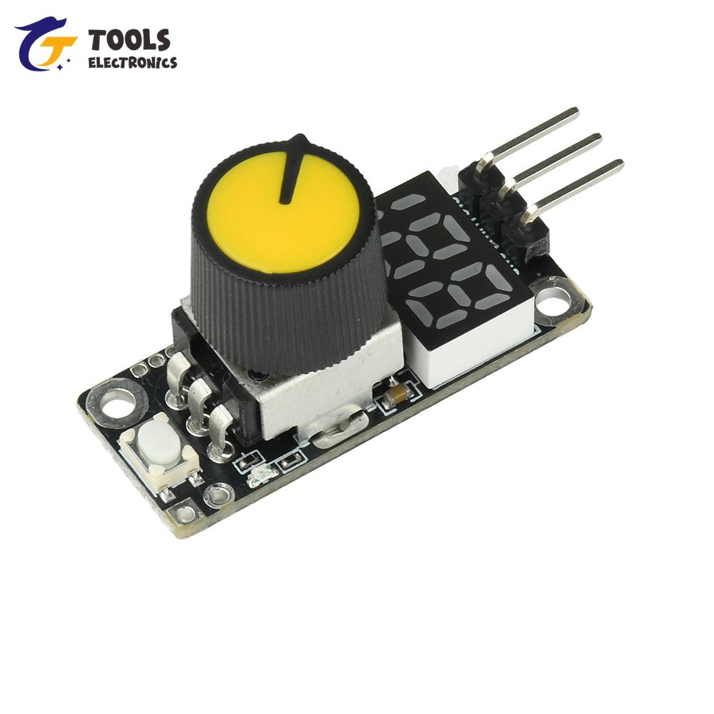 DC 3-24V Electronic Speed Controller with Start Switch for Servo Motor and 4-Wire Fan Speed Display Precision Control