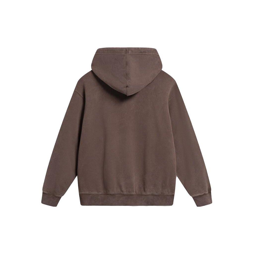 Li-Ning China Culture Series Pattern Print Hooded Pullover Sweatshirt Men Tops Milk-Coffee-Brown AWDT905-1