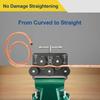 High Efficiency Brake Line Straightener Tool With Rollers For Copper Aluminum Fuels Tubing 3/16" to 1 Inch Diameters