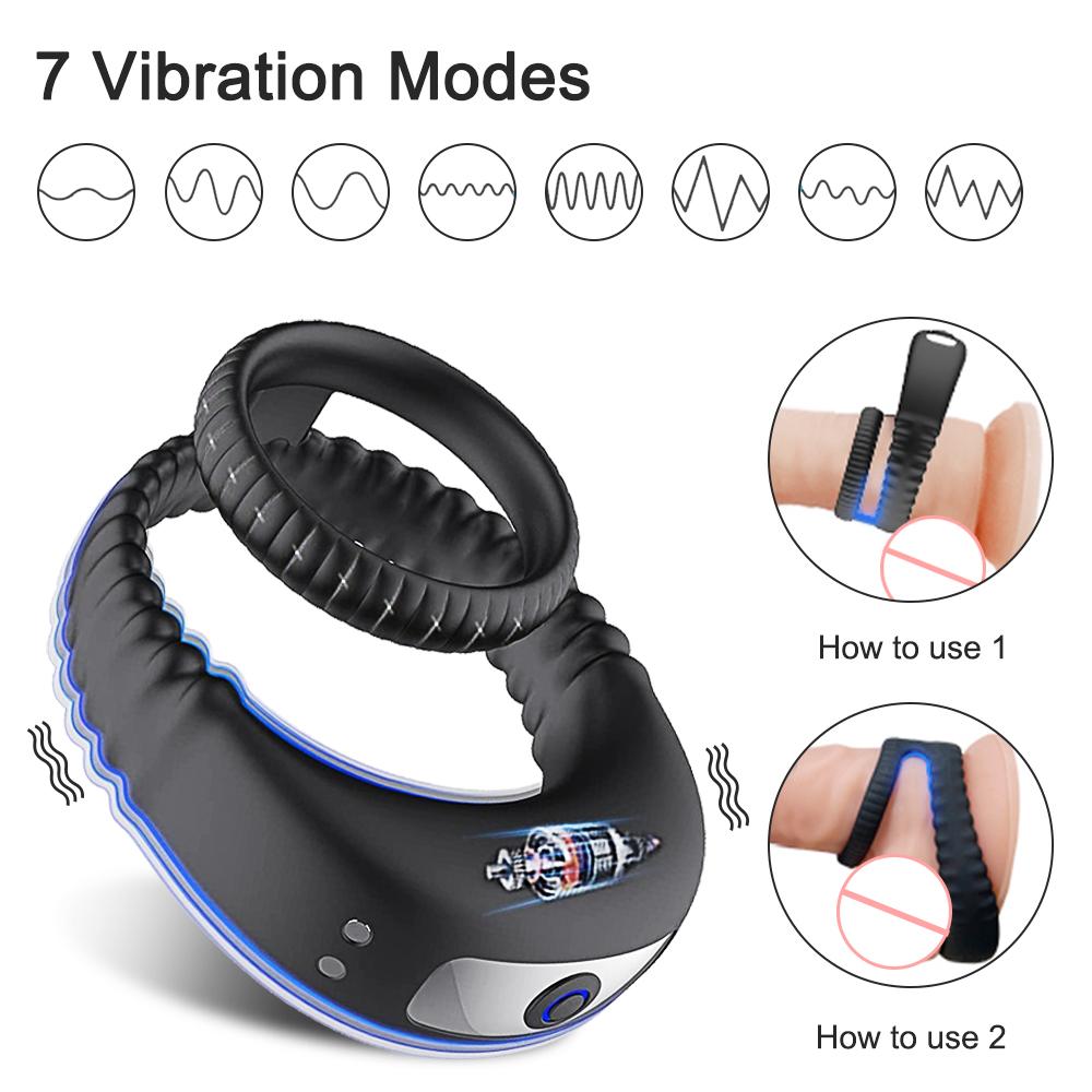 Vibrator Cock Ring Penis Verzögerung Ejakulation Cockring auf Für Mann Sex Spielzeug für Männer Paar Ringe Penisring Spielzeug für erwachsene 18