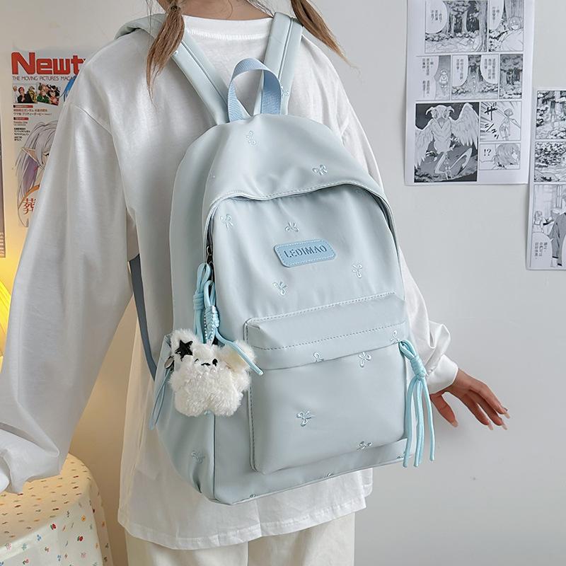 Schoolbag Travel Ins Backpack Girl Fresh Large Capacity Cartoon Cute Fashion Backpack Trend Bow Bag
