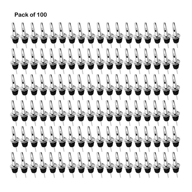

100PCS Plastic Wine Pourer Stopper Bottle Pourer, Spout/ Speed Pourers , Cocktail Vinegar Bottle Drink Spirits