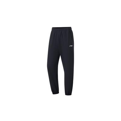 Li Ning pánske Fitness Series Logo Potlač Elastický lem Športové nohavice Pánske Nohavice Čierne AKLT639-1