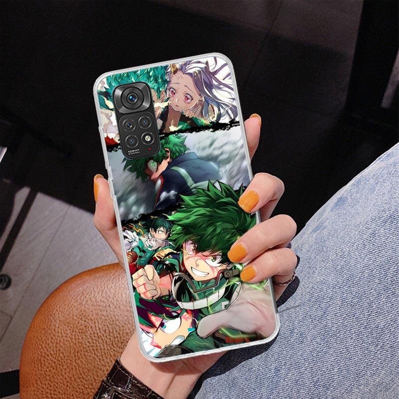 My Hero Izuku Deku Phone Case For Xiaomi Redmi Note 15 14 13 12S 12 11 Pro Plus 14S 11S 11E 10 10S 11T 5G Personalized Cover Red