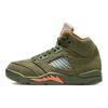 Air Jordan 5 Retro PS Olive 2024 Dětské tenisky Zelená armádní-Olivová Solárně-oranžová 440889-308