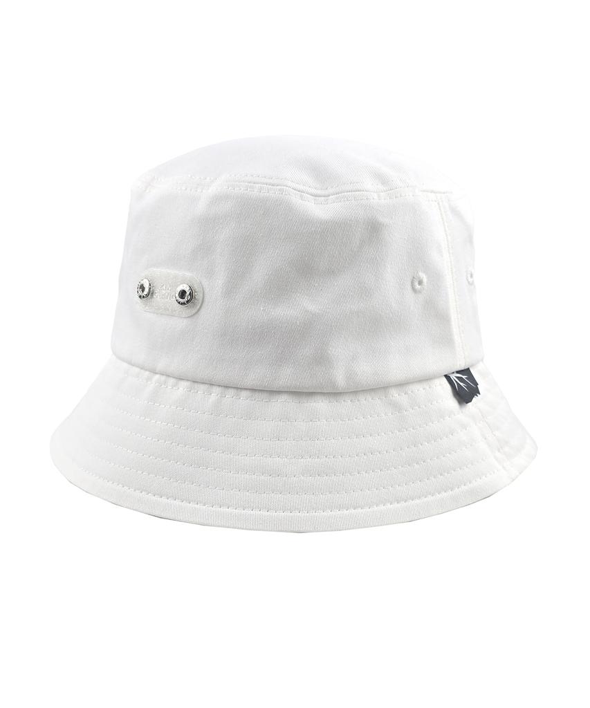 Jangeulang White Basic Bucket Hat