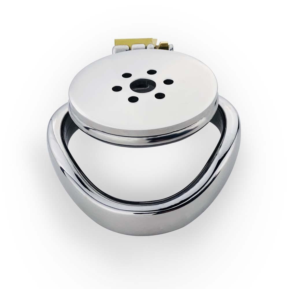 Disc Flat CB Lock Metal Chaste Device Adult Sex Toys Penis Cage Cock Ring Slave Urethral Chastity BDSM