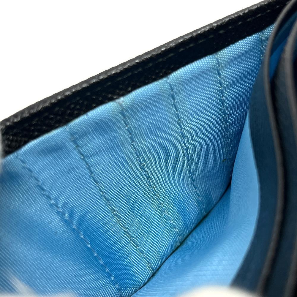 BVLGARI 33745 Bulgari Bulgari Logo Clip Bi-fold Wallet Long Wallet Leather Black