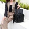Standard Crocodile Backpack with Adjustable Shoulder Straps  Large Capacity  Daily Travel for Women  New Fashion